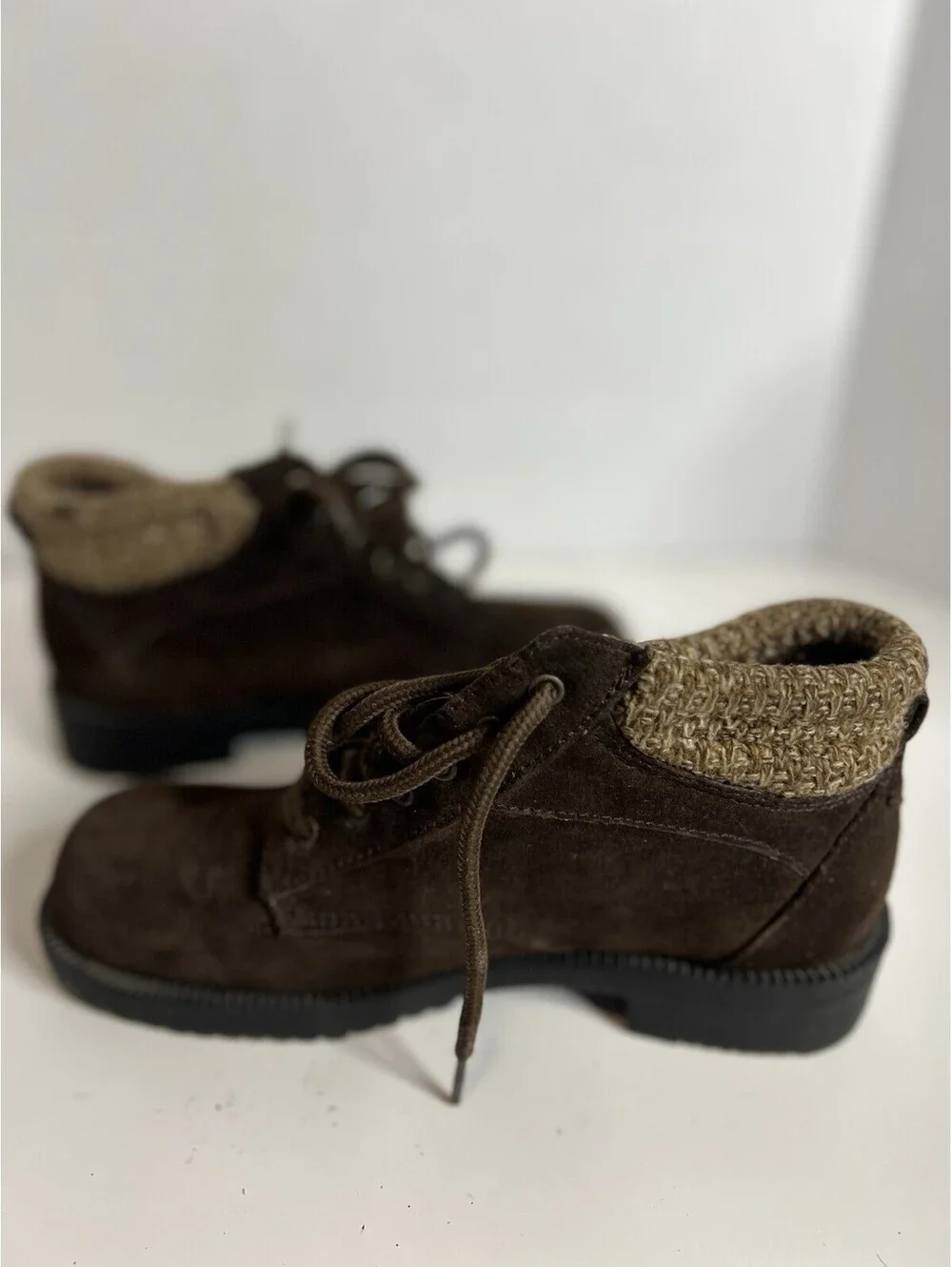 Vintage 1990’s Women’s Suede Buckle Ankle Booties Size 5 1/2
